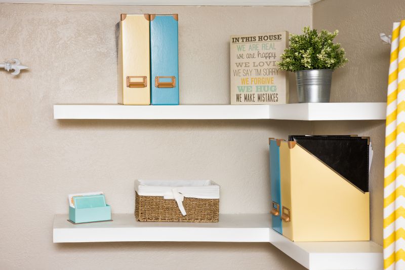 Decorative Shelves in Entryway