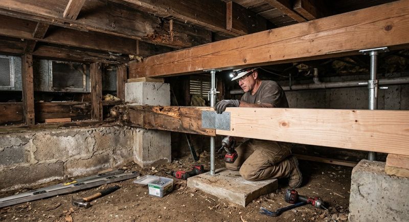 Support Column Repair in Wilmington, NC